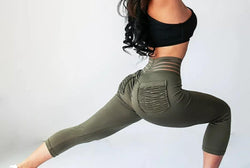 Army Green Pocket Capris